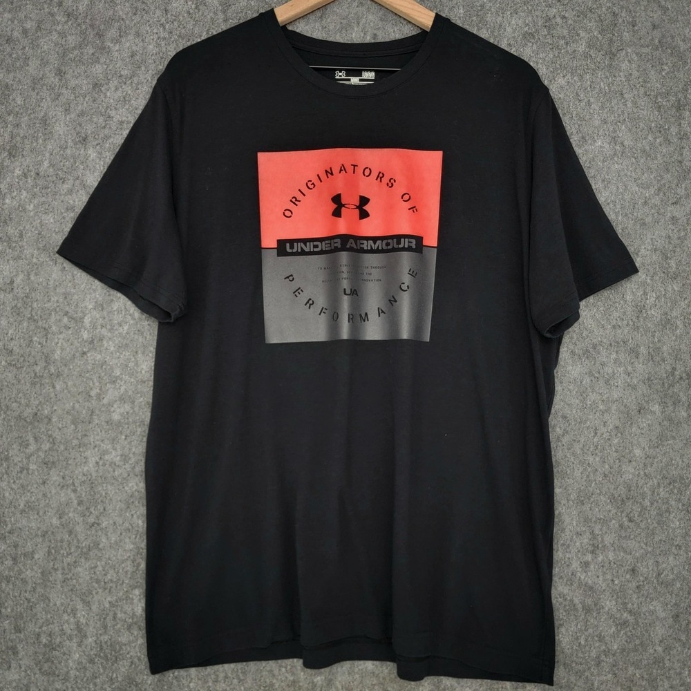 Under‎ Armour Shirt Mens Large Black Originators Of Performance Graphic Tee Top